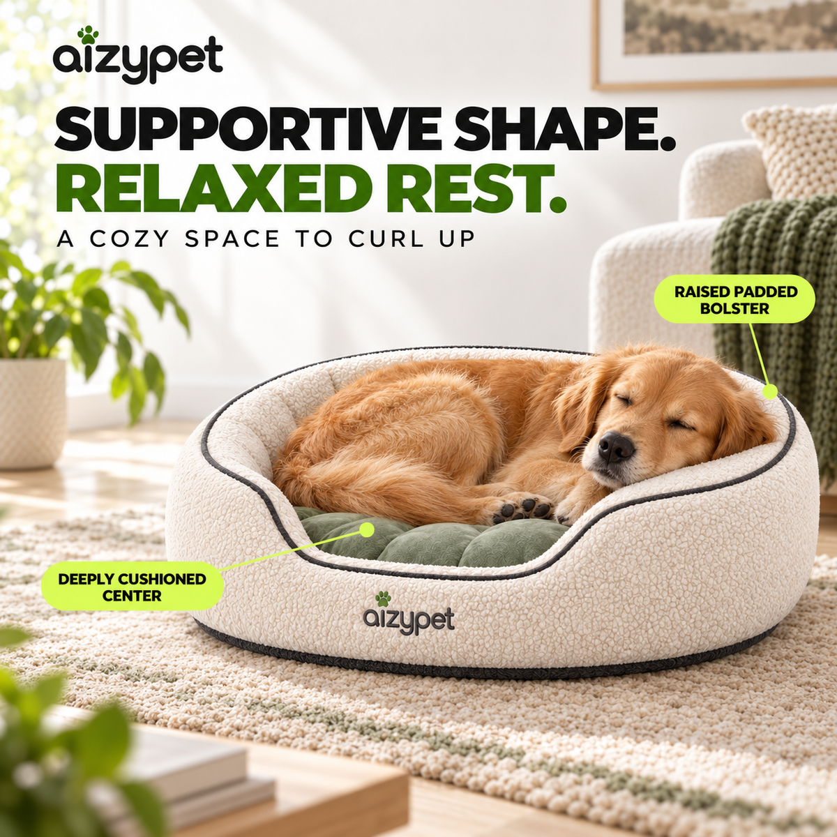 AIZYPET NEST – Orthopedic Dog Bed